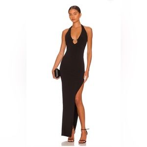 Alyssa Chain Gown in Black
